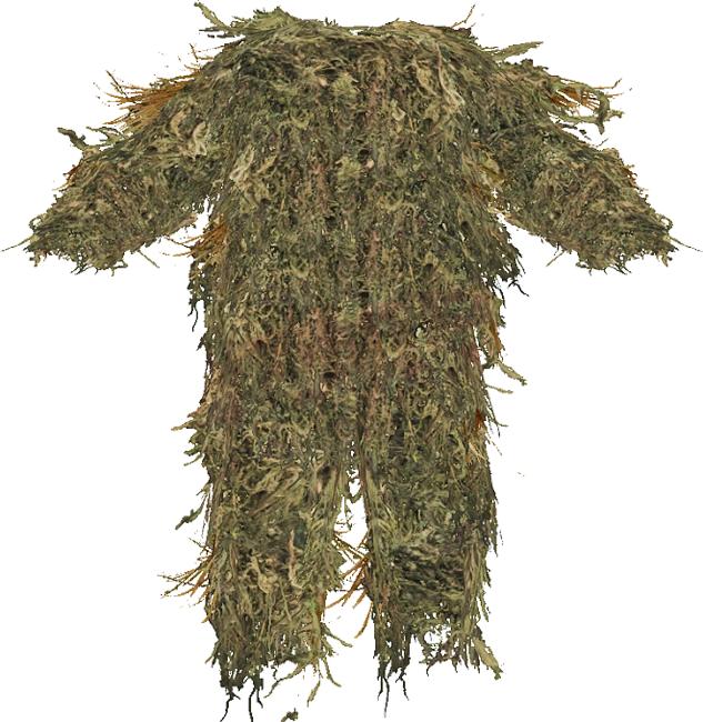Traje Ghillie en DayZ - Resultado del crafteo